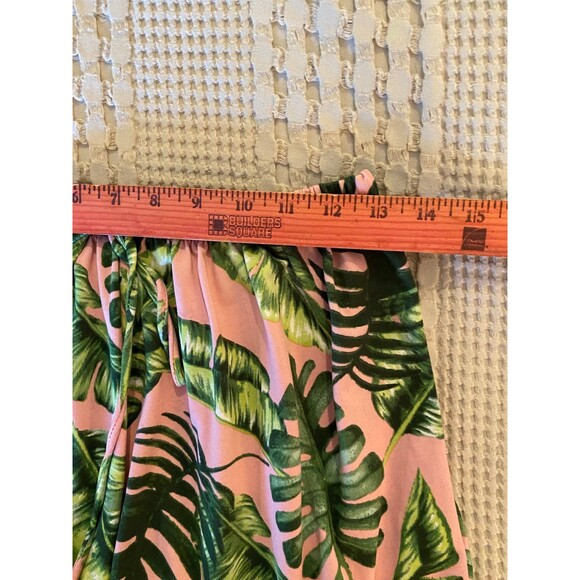 P.S. Kate Pink w/ Tropical Flowers Womens Sleep Shorts Size? Small Elastic Waist - Picture 6 of 7